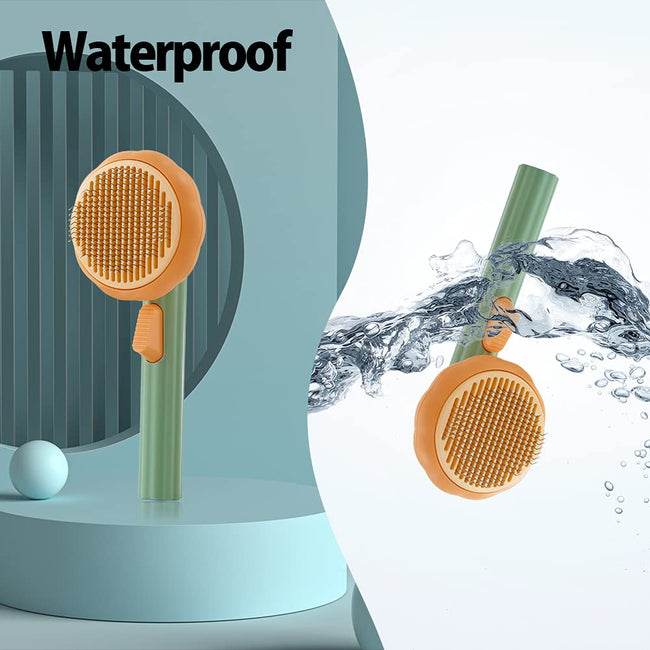 Self-cleaning brush feature