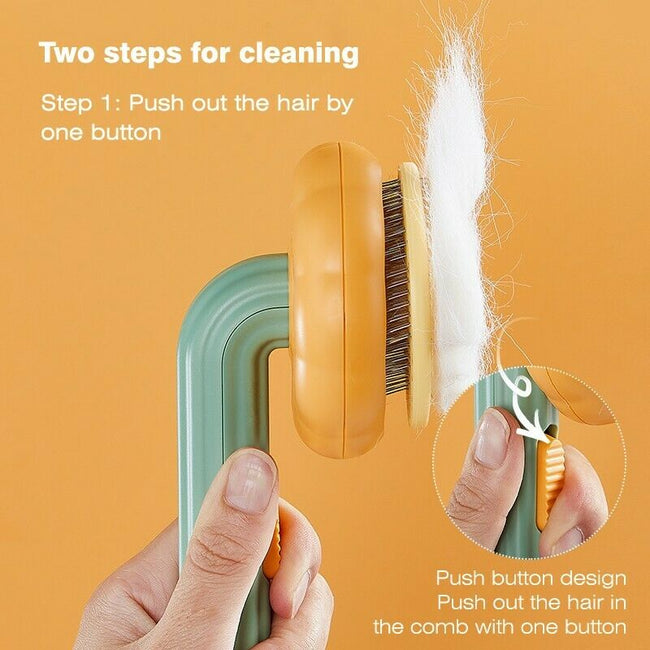 Pet grooming brush product view