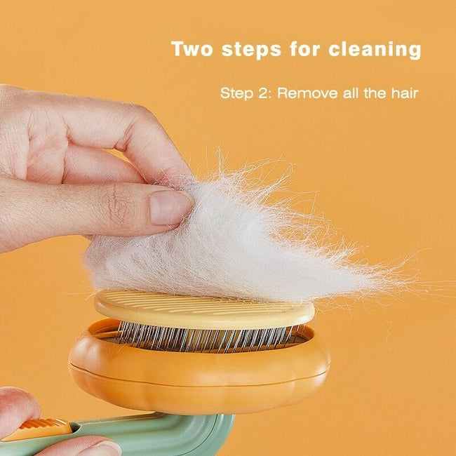 Pet brush grooming detail
