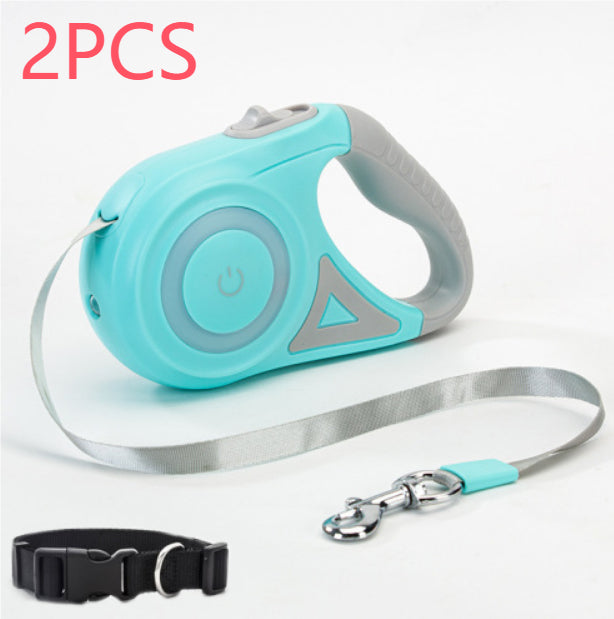 Dog leash walking accessory